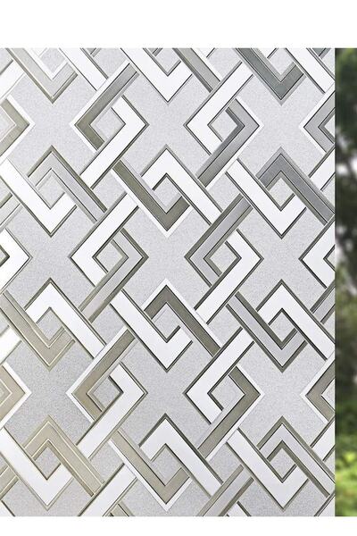 45 Cm X 8 Meters Frosted Static Non-Stick Sandblasting Glass Foil Home Balcony Shower Cabin Pattern Window Film