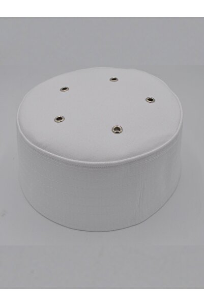 Tahir Delikli Kalıp Namaz Takkesi Perçinli