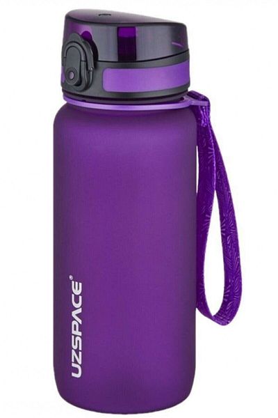 Uzspace New Collection Purple 650ml Tritan Water Bottle - Unscented Sturdy 3037