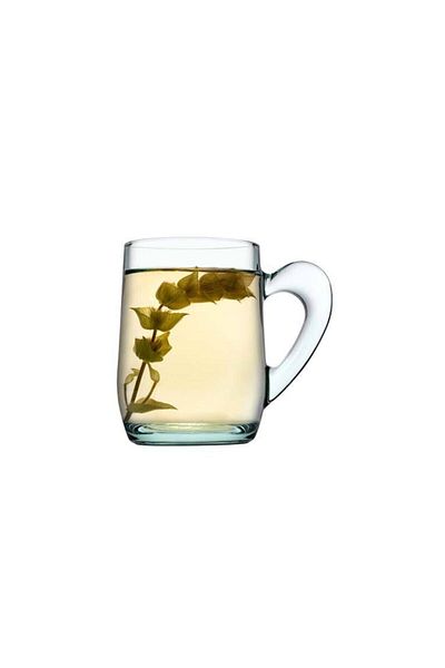 Paşabahçe Aware Collection Set of 2 Heart Cups with Handles