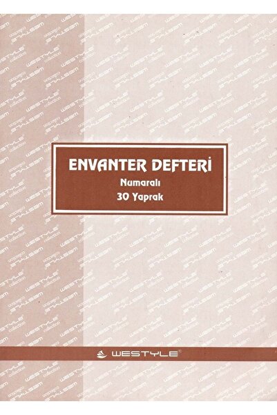 ÖZKAN Envanter Defteri A/4 Karton Kapak Numaralı 40 Yaprak