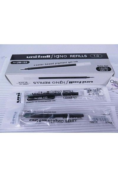 Uni -Ball Signo 153 Refills 10 mm Tip Spare Black