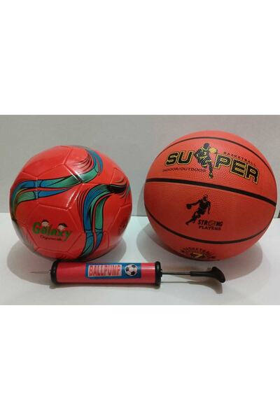 Galaxy Futbol Topu Basket Topu Ve Şişirme Pompası