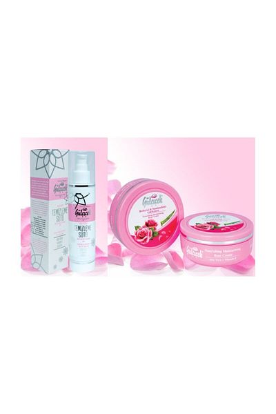 GÜLÇİÇEK KOZMETİK Rose Flower - Cleansing Milk 150 Ml + nourishing Rose Cream 150 Ml
