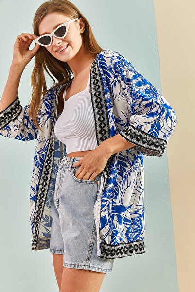 Bianco Lucci Kimono & Caftan - Blue - Regular