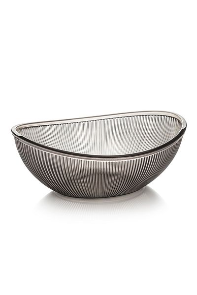 ultraform Baroque Smoked Large Square Salad Bowl