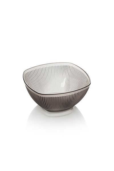 ultraform Small Smoked Boraque Square Salad Bowl