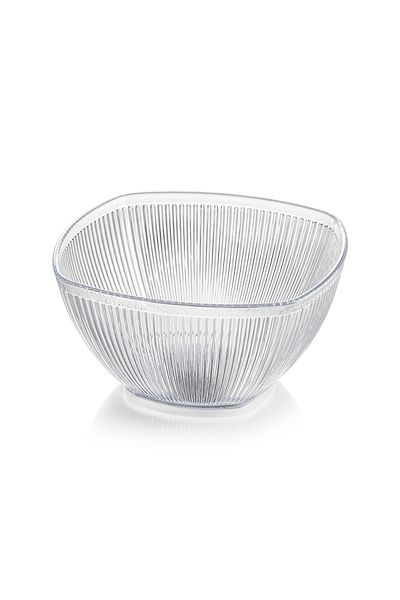 ultraform Medium Clear L Borak Square Salad Bowl