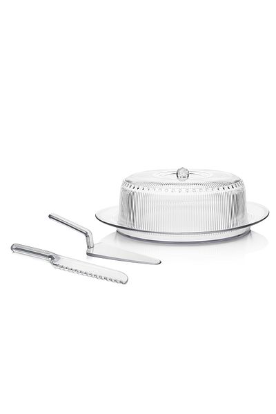 ultraform Borak Cake Serving Set Transparent