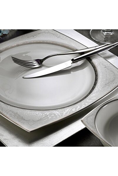 Aryıldız Ar 31016 Square Bone Porselen 60 Parça Yemek Takımı