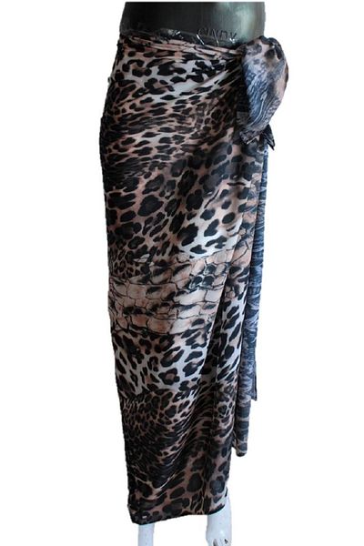 chacklin Chiffon Pareo/sarong/ Shawl/ Scarf First and Last Summer Series Leopard (120x150 Cm)