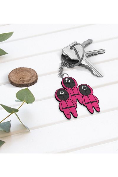 Bk Gift Squid Game Designed Gift Keychain - 10