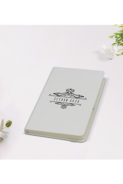 Bk Gift Kişiye Özel Isimli 9x14cm Beyaz Defter Ve Kalem Hediye Seti - Model 9
