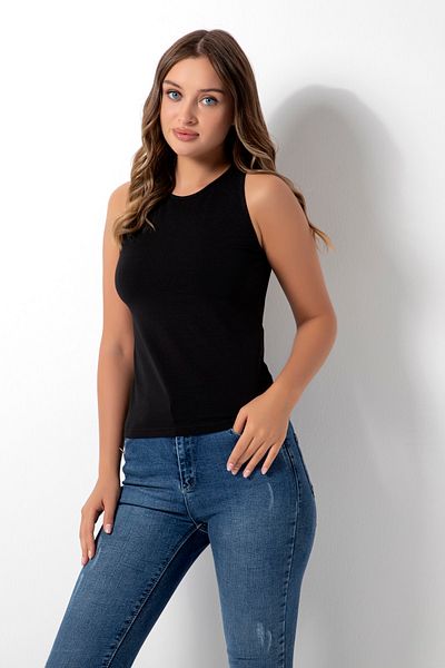 DONEX Halter Neck Body Μαύρο