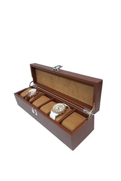STAND MARKET Watch Box 6 Pieces Without Glass Diplomat Series Tan
