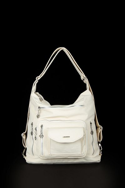 By Hakan Mega-521 Satin Shoulder and Back Αδιάβροχη κρέμα τσάντας Κατάλληλη για καθημερινή χρήση