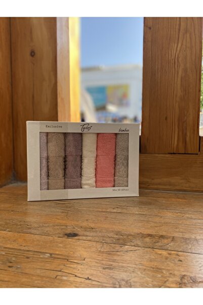Softplus Twins 6'lı Renkli 30*50 Bamboo Mutfak Havlusu