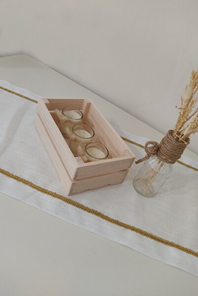 Moola Çok Amaçlı Ahşap Dekoratif Kasa, Dekoratif Kasa Düzenleyici Raf