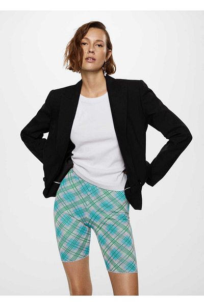 MANGO Woman Knitwear Biker Shorts