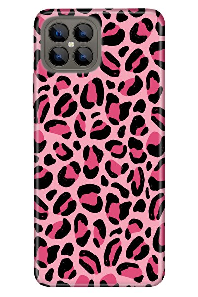 omix X600 Kılıf Silikon Tioserisi Desenli Resimli - Süslü Kaplan