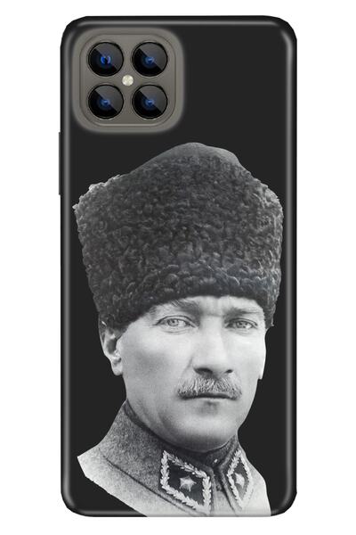 omix X600 Kılıf Silikon Tioserisi Desenli Resimli - Atatürk Paşa