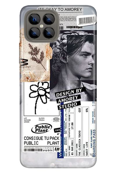 omix X600 Case Silicone Tioserisi Patterned Illustrated - Amorey