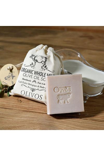 Olivos Organic Cow Milk Olive Oil Soap 150 Gr