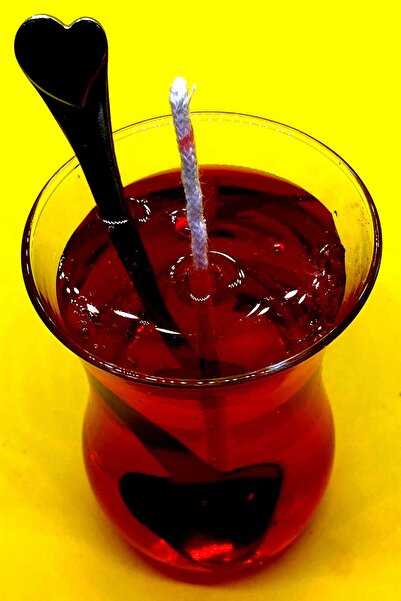 FANTASTİK SANAT ATÖLYESİ Dekoratif Hediyelik Çay Bardağı Içinde Çilek Kokulu ...