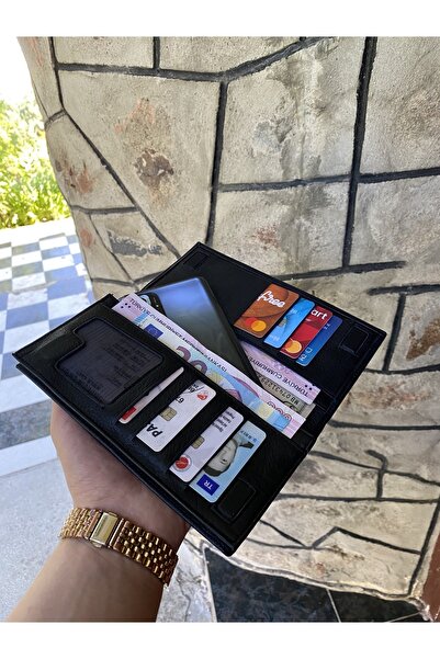 ÖZTÜRK DERİ Genuine Leather Portfolio Wallet & Card Holder with Multiple Card...