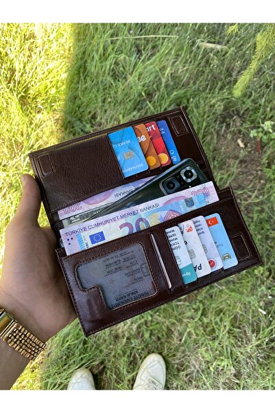 ÖZTÜRK DERİ Genuine Leather Portfolio Wallet & Card Holder with Multiple Card...
