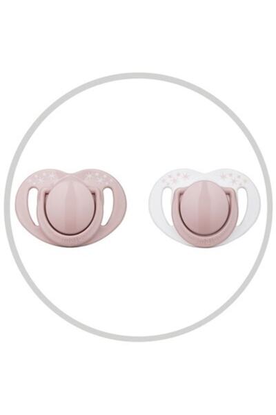 Mamajoo Sterilizasyon & Saklama Kutulu 2li Ortodondik Emzik 6 Ay+ Powder Pink