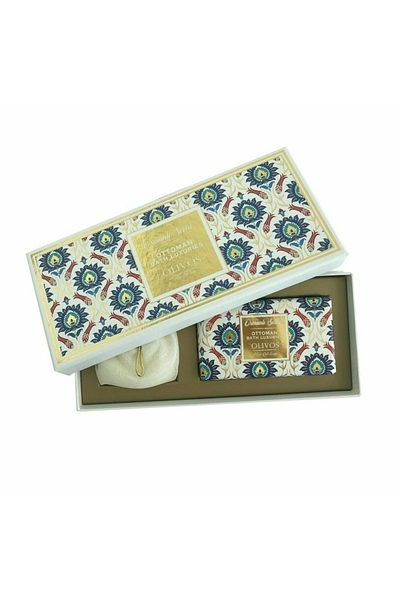 Olivos Ottoman Series Pattern 3 Olive Oil Soap + Granular Soap 250 Gr + 100 Gr