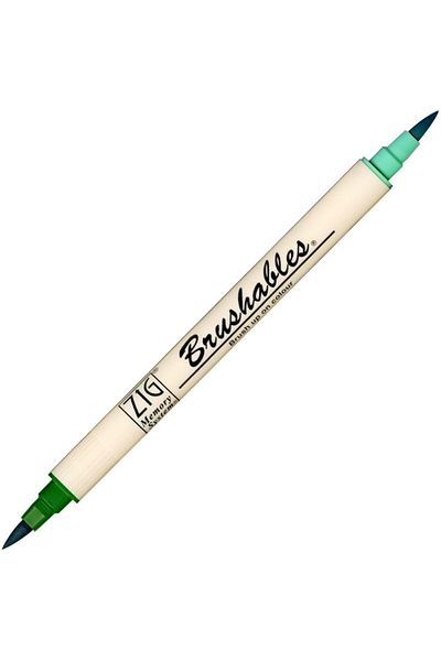 Zig Ms-7700 Pure Green 040 Zig Brushables Marker Pen