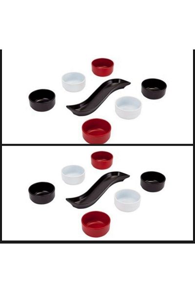 Mizan 2 Pieces Breakfast Cookie Set 7 Pieces Acrylic