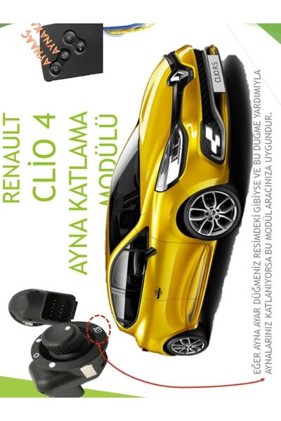 Renault Clio 4 Uyumlu Kilide Duyarlı Ayna Kiti