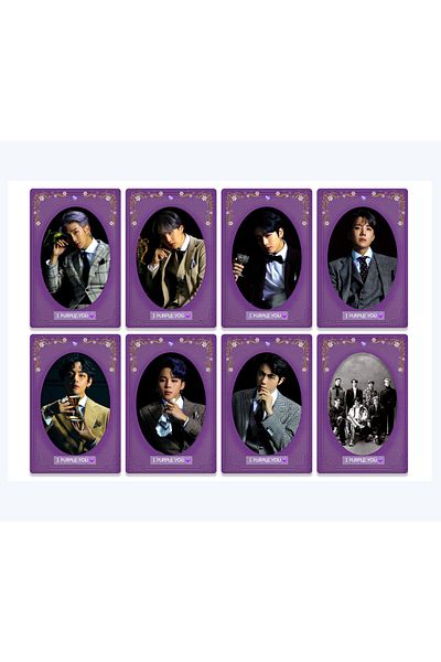 Güneş Kırtasiye Bts I Purple You Photocard Set 8 Καρτών