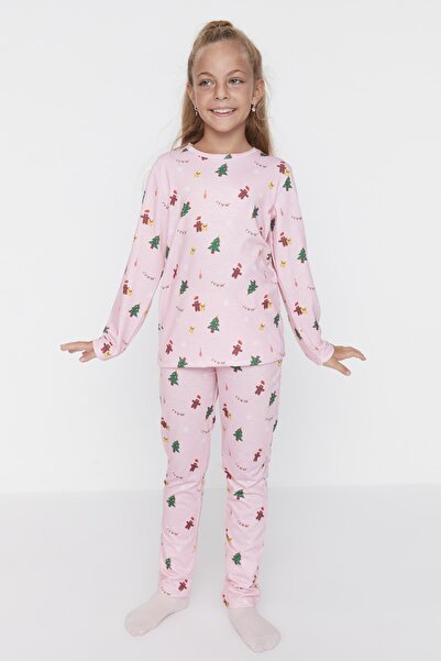 TRENDYOLKIDS Pyjama - Rosa - Unifarben