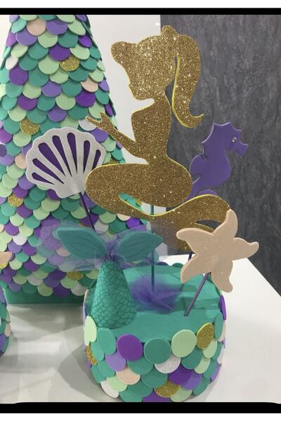 MONO GRUP Mono Desıgn Deniz Kızı Pasta Süsü