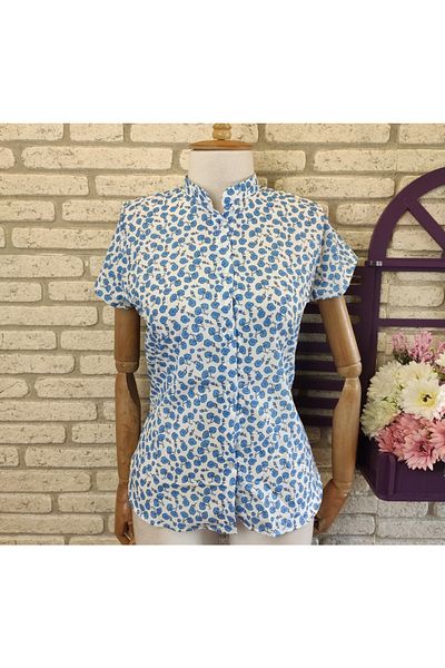 modakyra Cămașă cu mânecă scurtă Legend Woman Ice Blue, Moskrep Fabric Domineering Guler 60 cm (7/10)