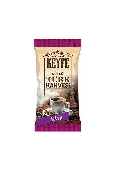 keyfe Hazır Türk Kahvesi Sütlü Şekerli 22,5 G X 5 Adet