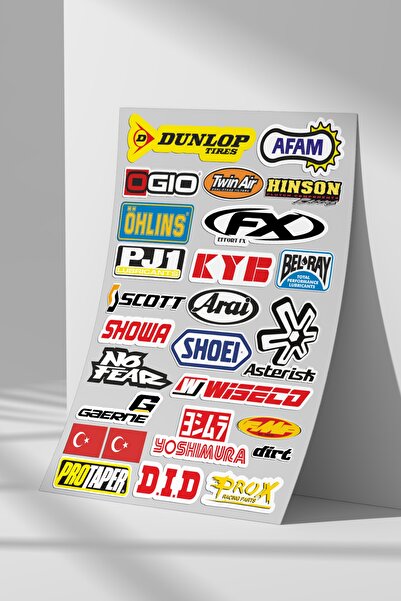 Sticker Market Araba, Motosiklet Sponsor Sticker Seti, Çıkartma Etiket