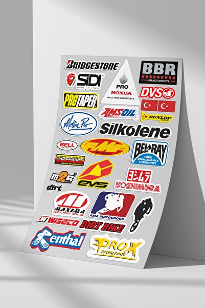 Sticker Market Araba, Motosiklet Sponsor Sticker Seti, Çıkartma Etiket