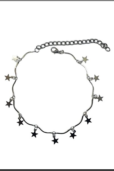 Lal Gümş Kaplama Yıldız Motifli Halhal