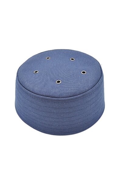 Tahir Delikli Kalıp Namaz Takkesi Perçinli