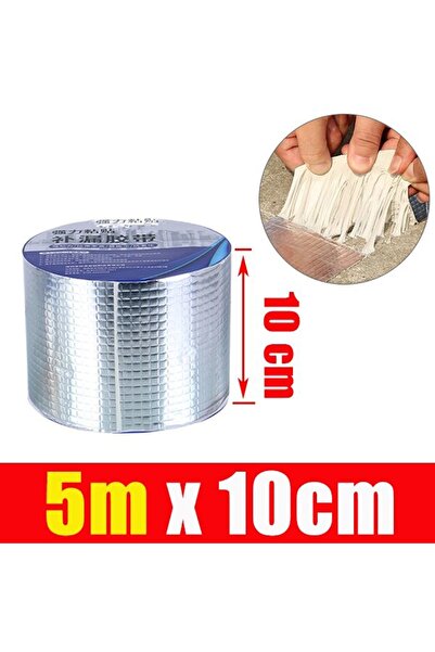 Genel Markalar Alüminyum Izolasyon Tamir Çatlak Bandı 10 Santim 5 Metre Çamur...