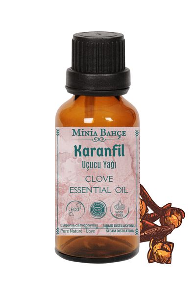 Minia Bahçe Bitki ve Sanat Atölyesi 100% Pure Clove Essential Oil - 10ml
