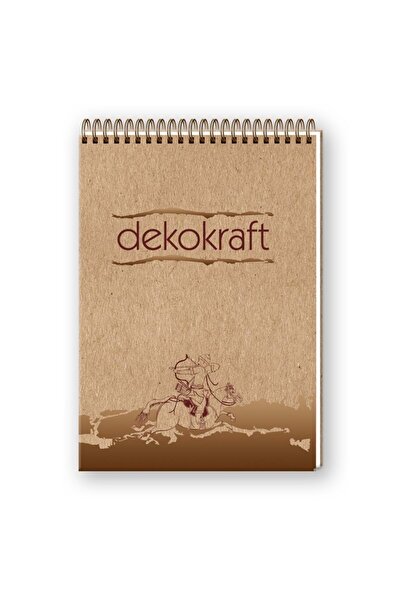 KESKİN COLOR Caiet Dekokraft cu spirală, 100 de coli, format A4, cu pătrățele