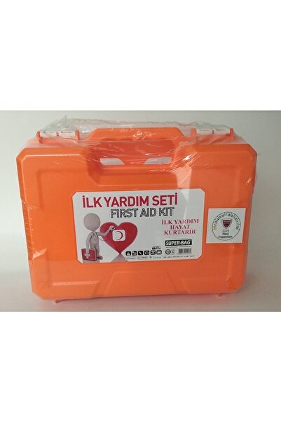 abnturk Ilk Yardım Çantası Seti 330 X 250 X 130 H Mm Süper Bag First Aid Kit