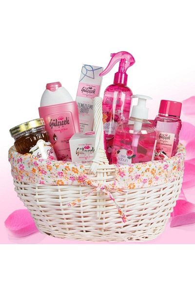 GÜLÇİÇEK KOZMETİK Gülçiçek Premium Basket 100% Natural 13 Pieces