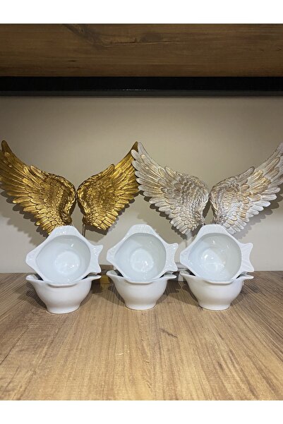 ZAGİ HOME 6’lı Porselen Balık Sosluk&reçellik 100 ml